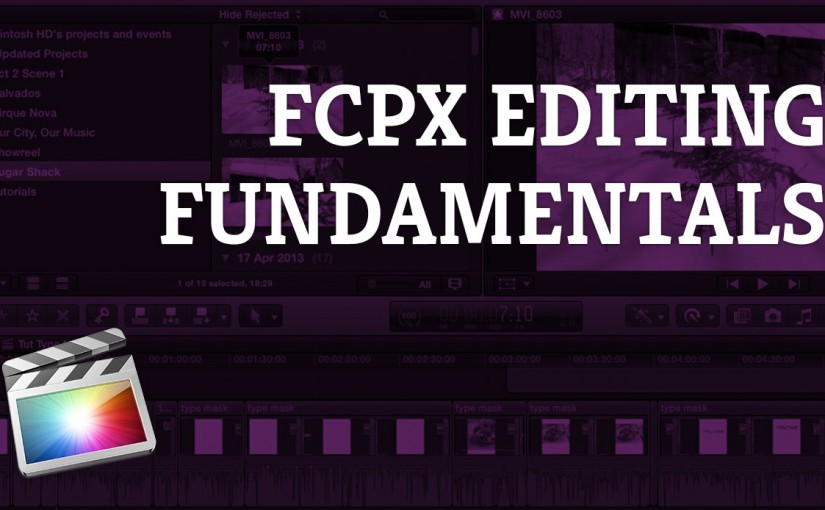 Final Cut Pro X: Editing Fundamentals Using ‘Drag and Drop’ and the ‘Edit Buttons’