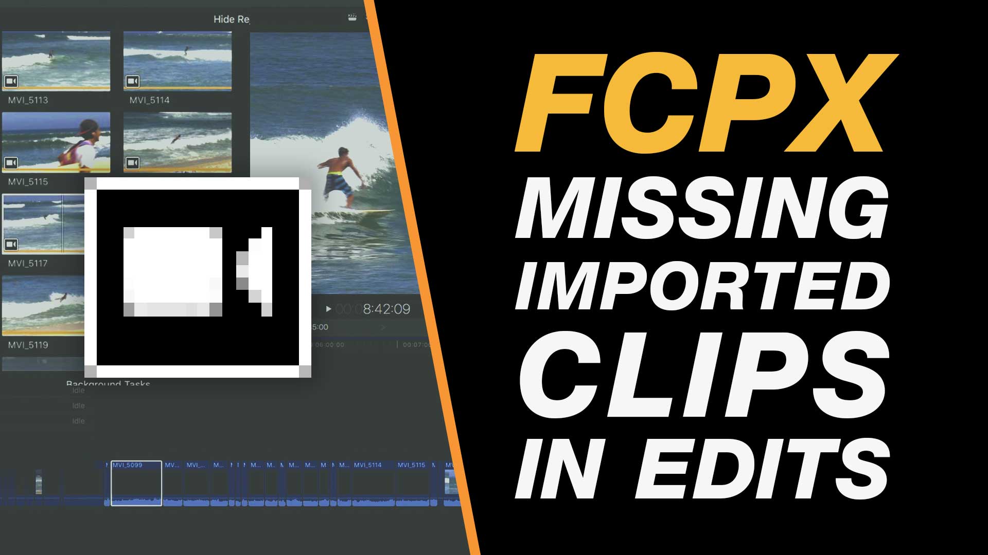 Final Cut Pro X Tutorial: Fixing Missing Clips on the Timeline – Import Issue